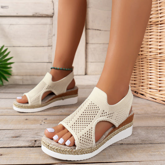 Breathable Wedge Sandals by Andrea Serena