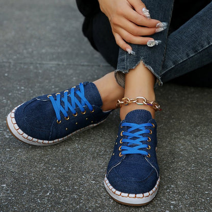 Andrea Serena Canvas-Sneaker mit Leopardenmuster