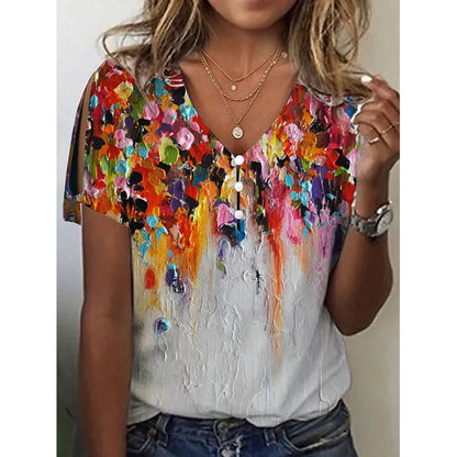 Andrea's™ | Sommer-T-Shirt im ethnischen Stil für Damen