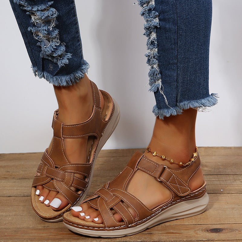 Vintage Comfort Wedge Sandalen von Andrea Serena