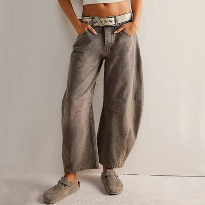 Andrea's™ | Lockere High-Waist-Cargohose