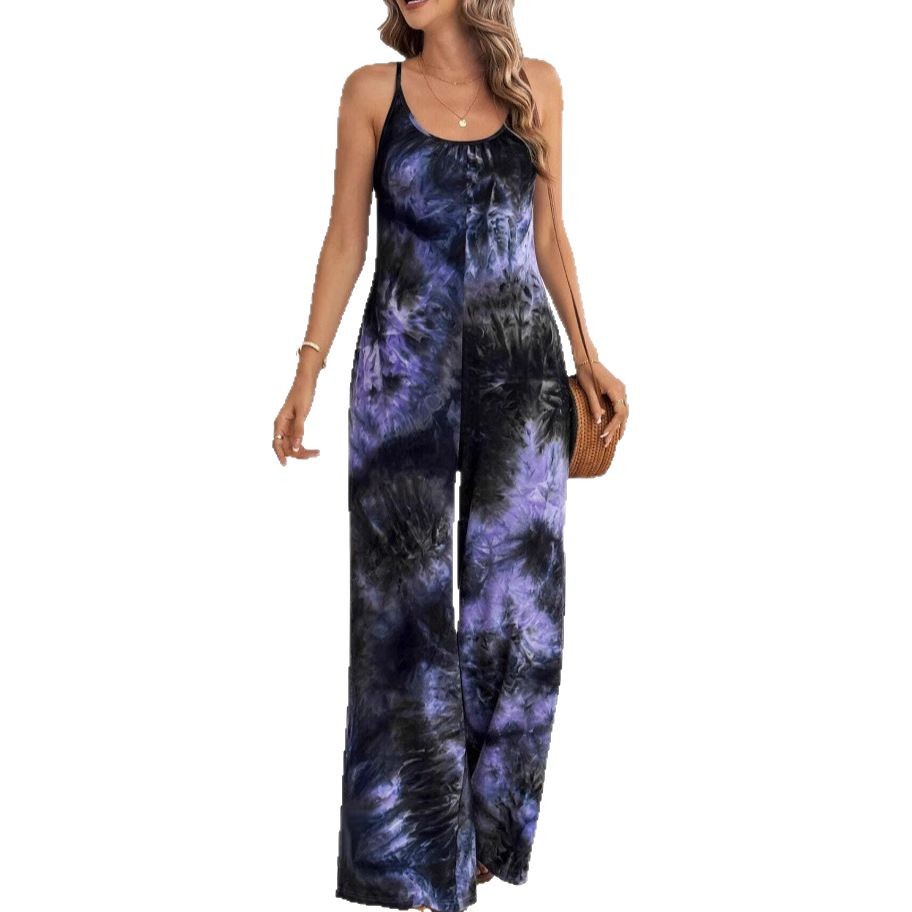 Schicker bedruckter ärmelloser Jumpsuit von Andrea Serena