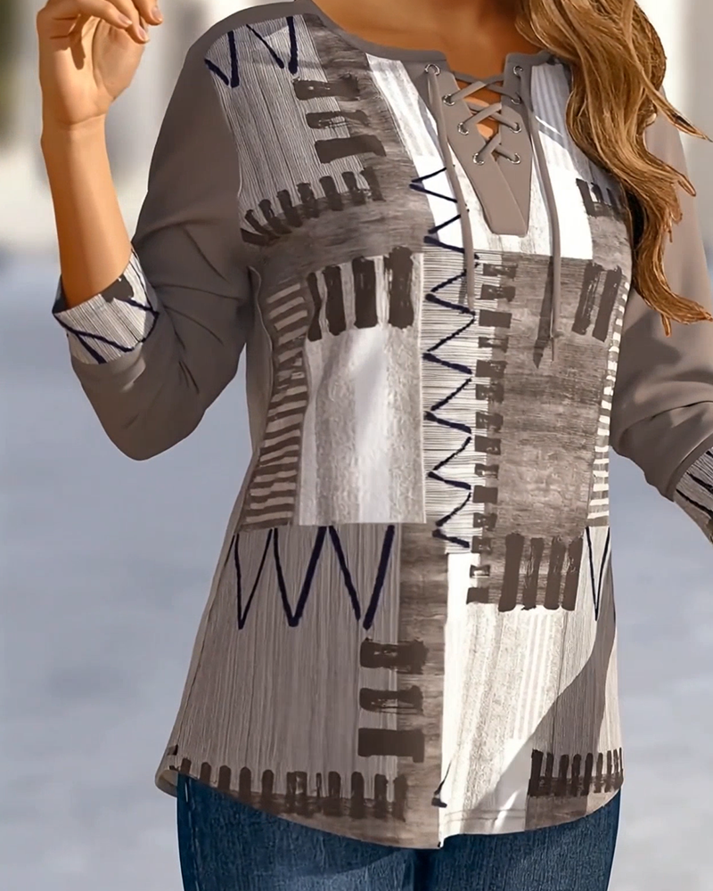 Andrea's™ | Top stylisches Kreuzband Karoprint