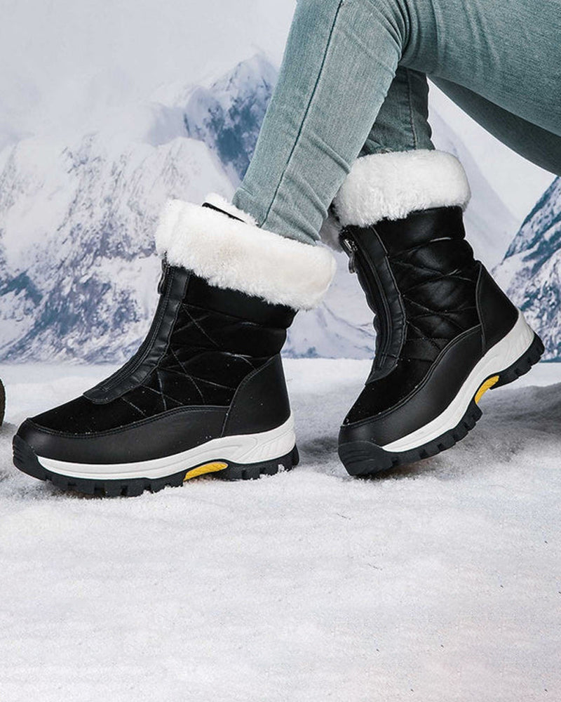 Andrea's™ | rutschfeste warme Schneestiefel mit Reißverschluss für Damen