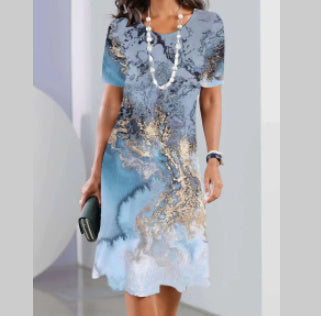 Andrea's™ | Midikleid mit abstraktem Muster