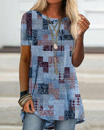 Andrea's™ | Kurzarm-t-shirt mit aufdruck