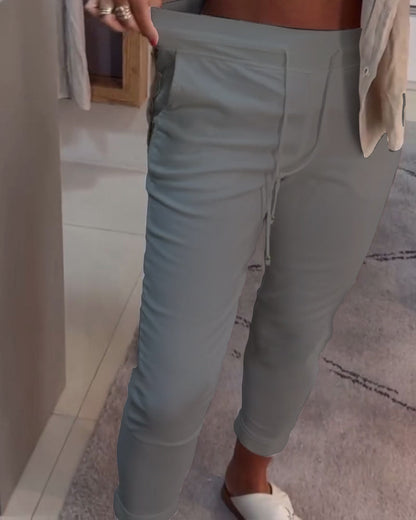 Andrea's™ | Bleistifthose lässig Kordelzug