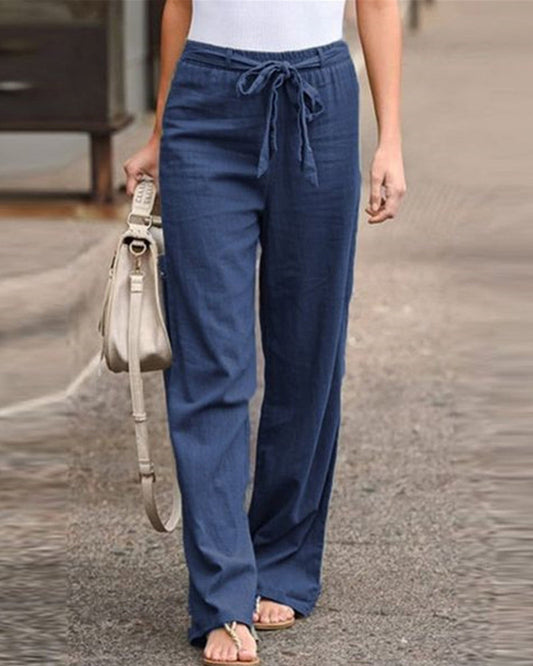 Andrea's™ | Hose mit geradem Bein und elastischem Bund