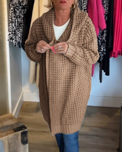 Andrea's™ | Feste Farbe Strickjacke