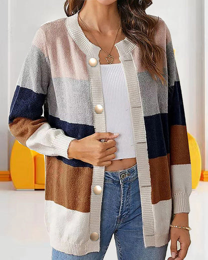 Andrea's™ | Colorblock-Cardigan für Kvinner