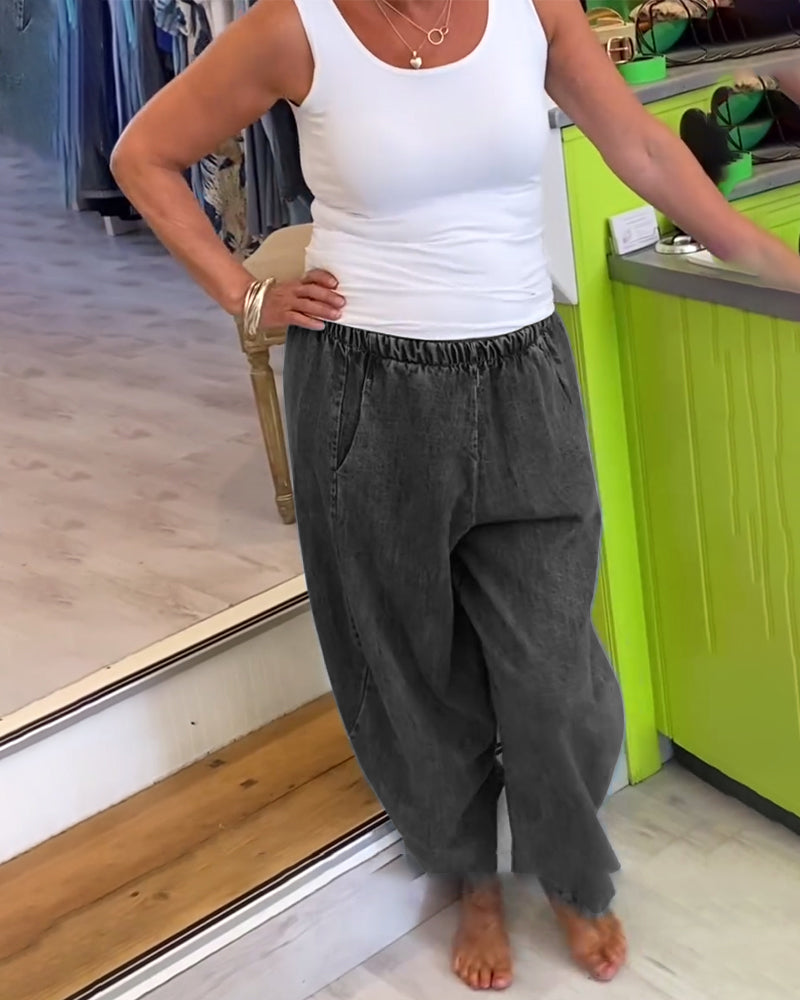 Andrea's™ | Jeans mit elastischem Bund im lässigen Stil