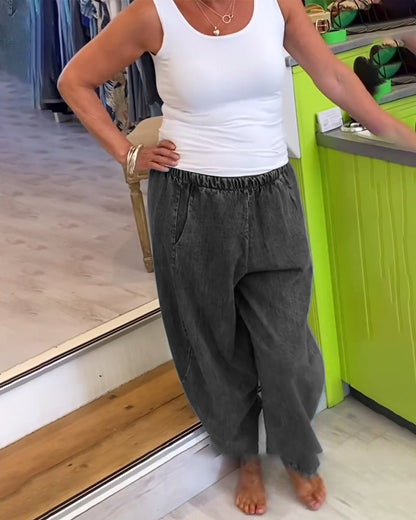 Andrea's™ | Jeans mit elastischem Bund im lässigen Stil