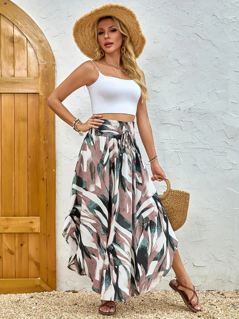 Boho-Blumen-A-Linien-Rock von Andrea Serena