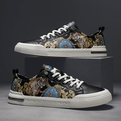 Handgefertigte Ledersneaker von Andrea Serena für Herren – Alltagslook