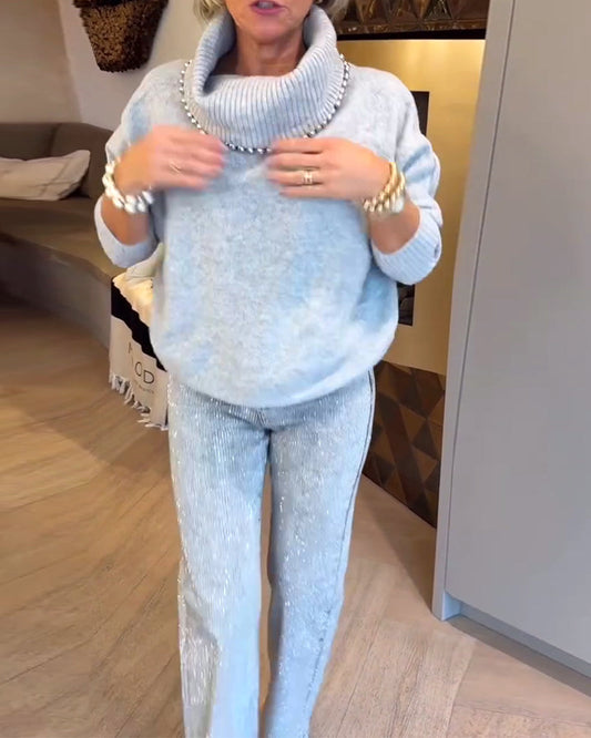 Andrea's™ | Pullover modisch Rollkragen vielseitig