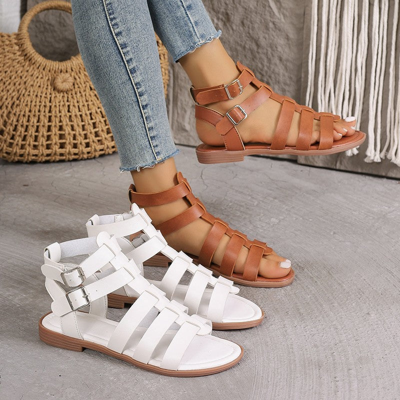 Chic Roman Andrea Serena Hollow Sandals