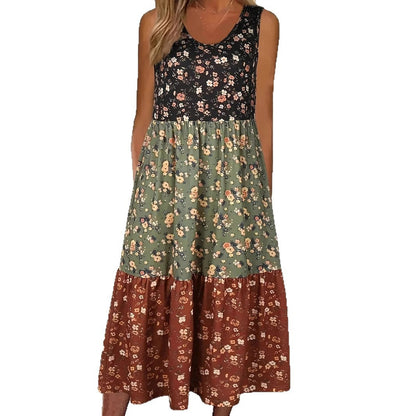 Geblümtes Stufen-Freizeitkleid von Andrea Serena