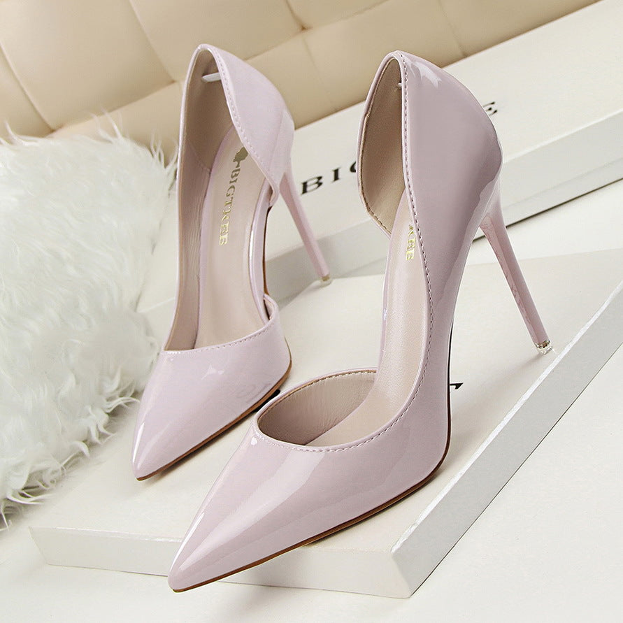 Elegante Andrea Serena Lackleder-Stiletto-High Heels