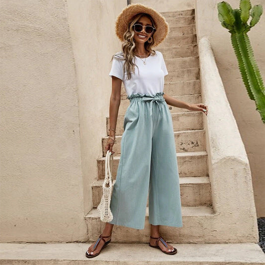 Pinterest-Inspired Andrea Serena Linen Wide Leg Pants