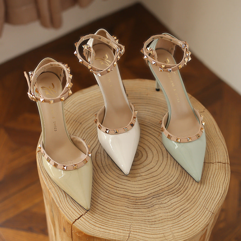 Elegante Rivet-High Heels von Andrea Serena