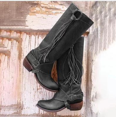 Andrea's™ | Koreanische Langschaft-Reitstiefel