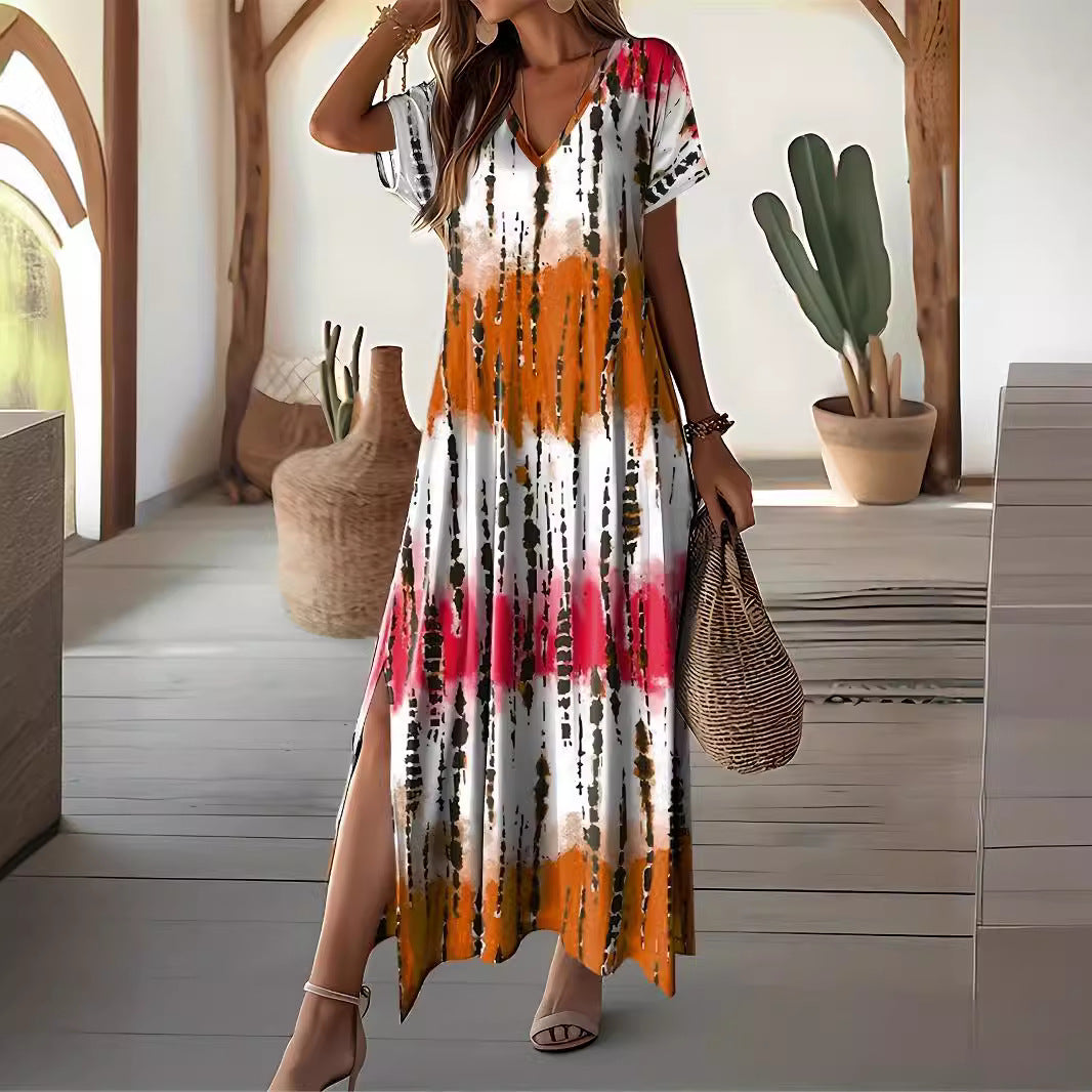 Schickes Maxikleid im Batik-Look von Andrea Serena