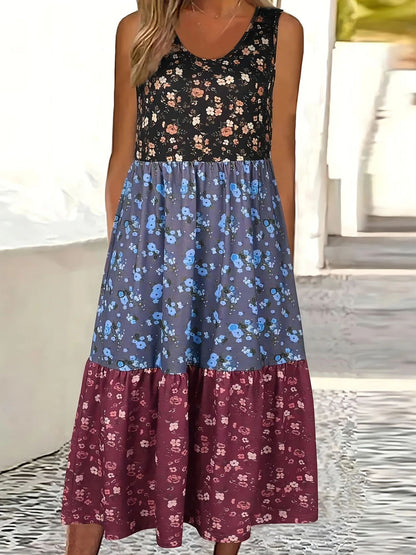 Geblümtes Stufen-Freizeitkleid von Andrea Serena