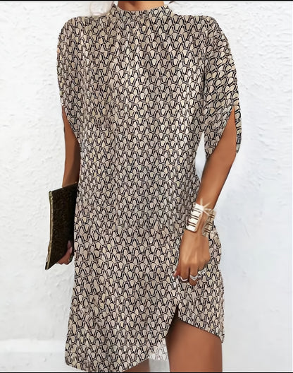 Andrea's™ | Lässiges Kleid mit Fledermausärmeln und Rundhalsausschnitt