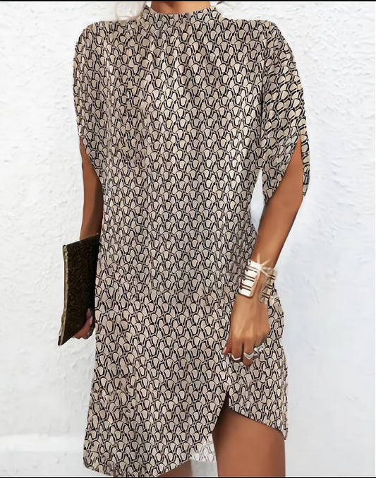 Andrea's™ | Lässiges Kleid mit Fledermausärmeln und Rundhalsausschnitt