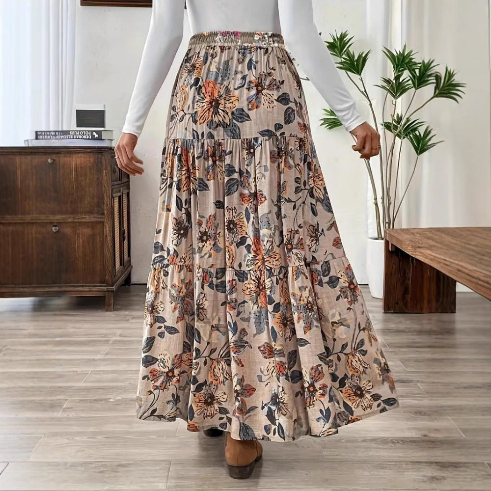 Boho-Blumen-Midirock von Andrea Serena