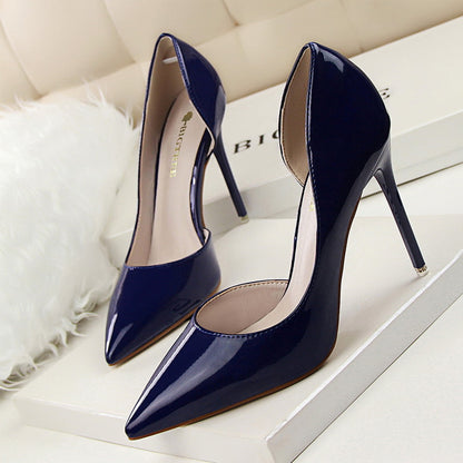 Elegante Andrea Serena Lackleder-Stiletto-High Heels