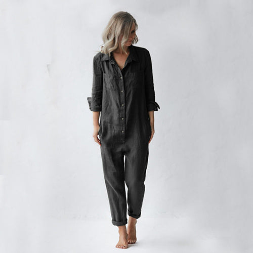 Andrea's™ | Jumpsuit mit Knöpfen