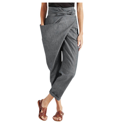 Andrea's™ | Cropped-Hose mit Wickelvorderseite