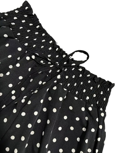 Andrea's™ | Hose Polka Punkt Druck Lang