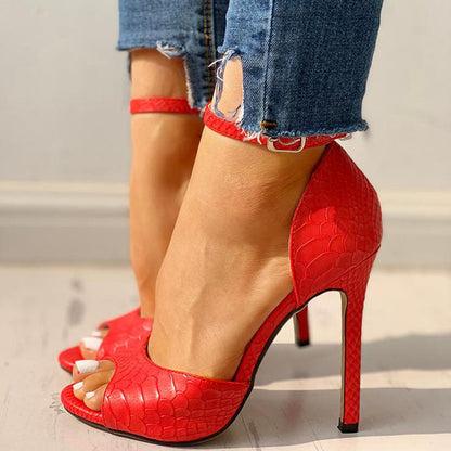 Elegante Peep-Toe-Heels von Andrea Serena