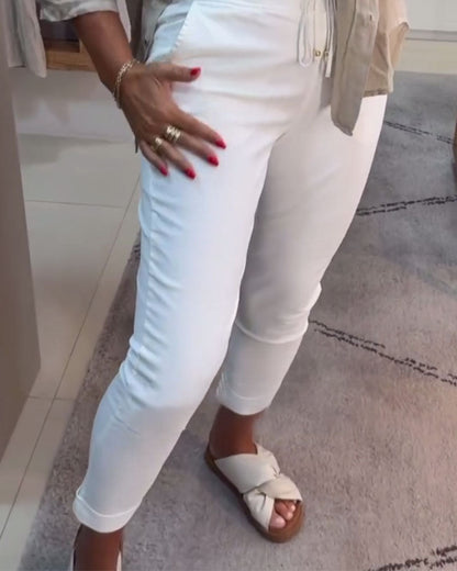 Andrea's™ | Bleistifthose lässig Kordelzug