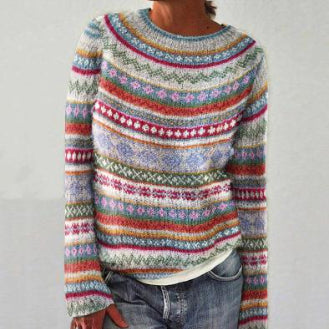 Andrea’s™ | Pullover mit Winterstrickmuster
