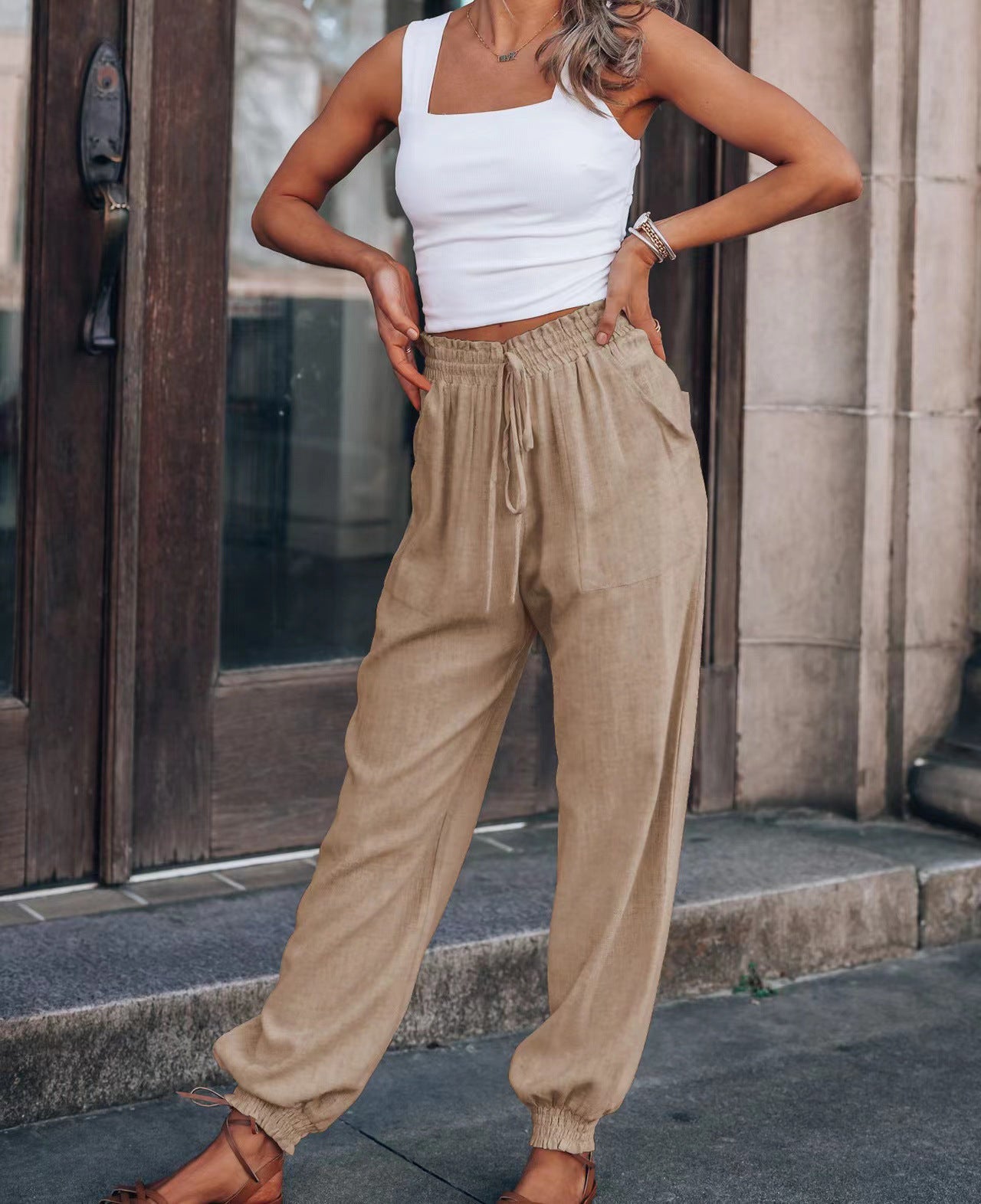 Andrea Serena Laternenhose mit entspannter Passform