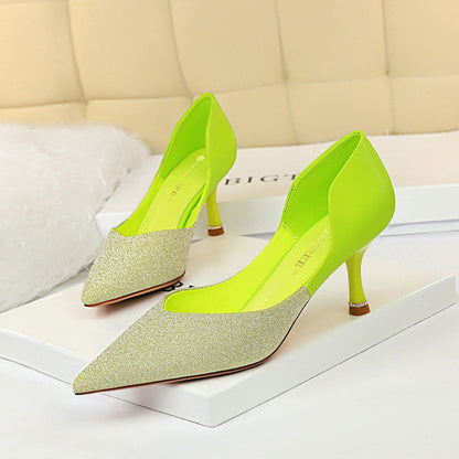Elegante Color-Blocking-Pumps von Andrea Serena