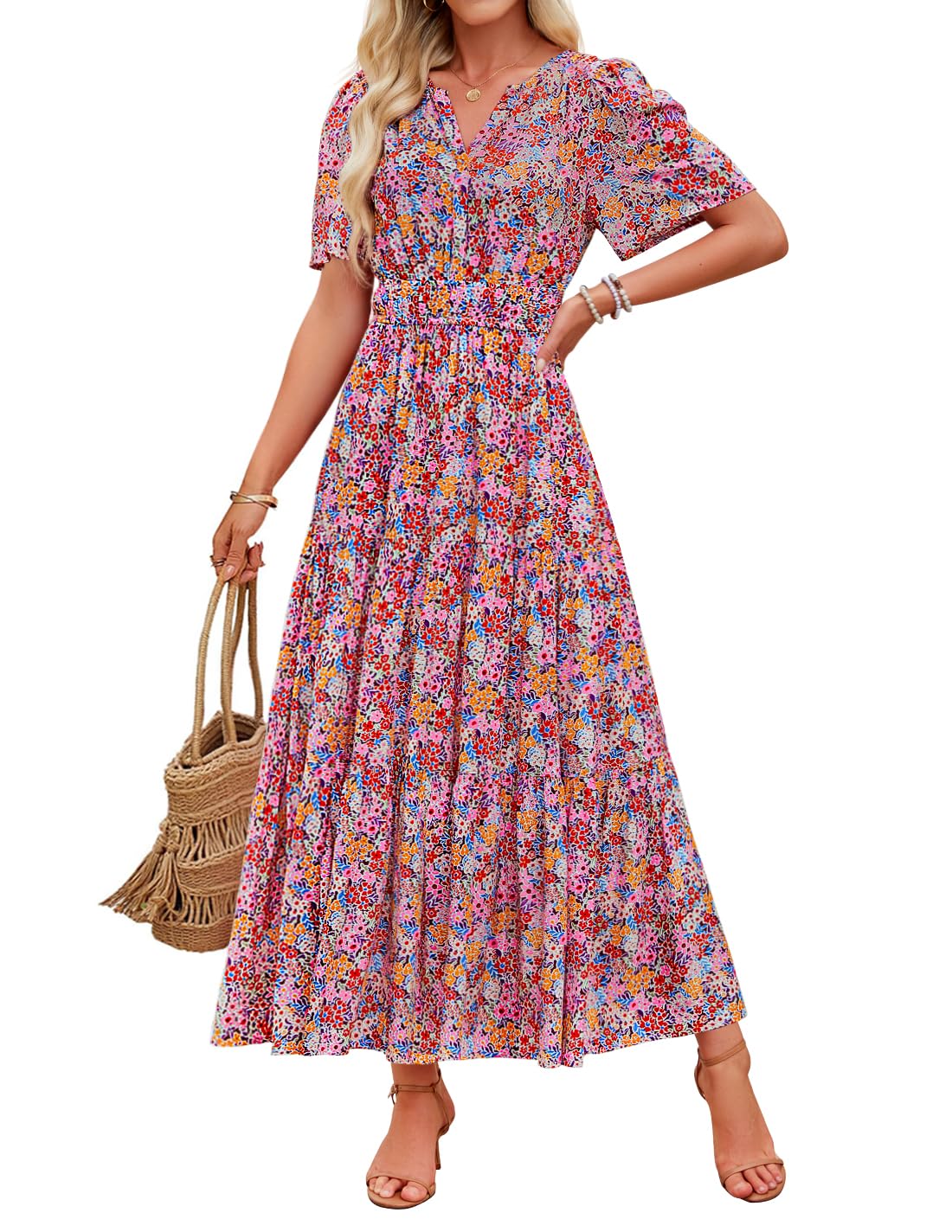 Geblümtes Maxikleid von Andrea Serena – Sommerkomfort