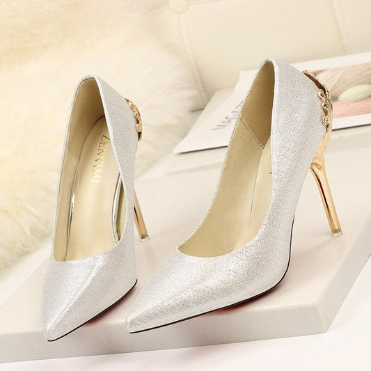 Elegant Suede High Heels by Andrea Serena