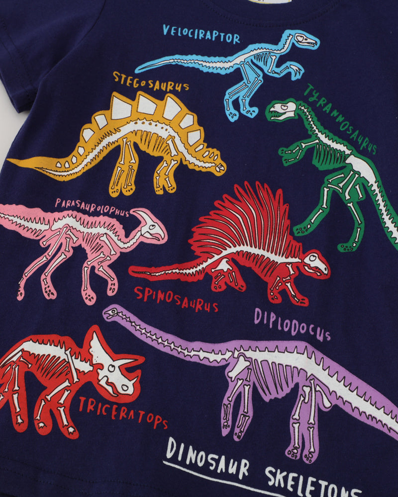 Andrea's™ | Leuchtendes Kinder-T-Shirt mit Dinosaurier-Aufdruck