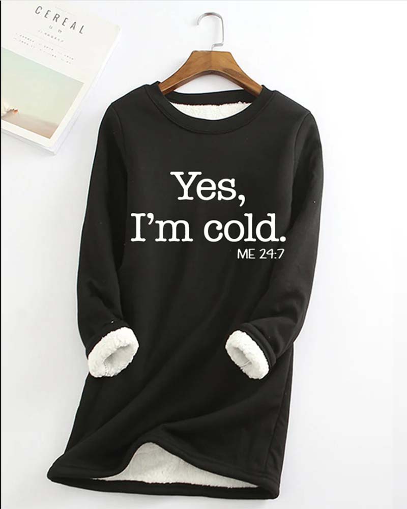 Andrea's™ | Freizeithose aus Fleece mit Buchstaben-Print