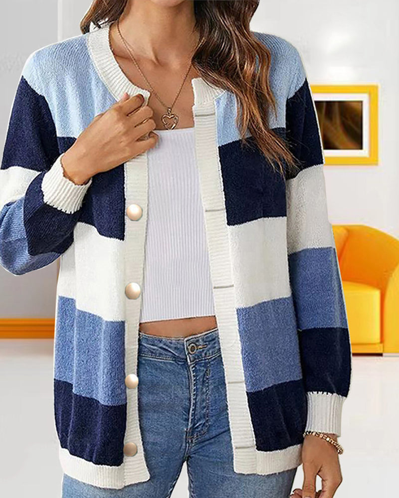 Andrea's™ | Colorblock-Cardigan für Kvinner