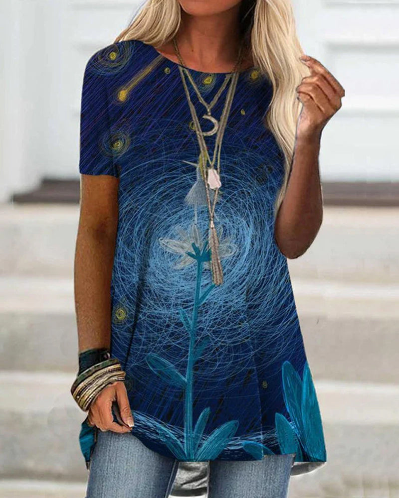 Andrea's™ | Kurzarm-t-shirt mit aufdruck