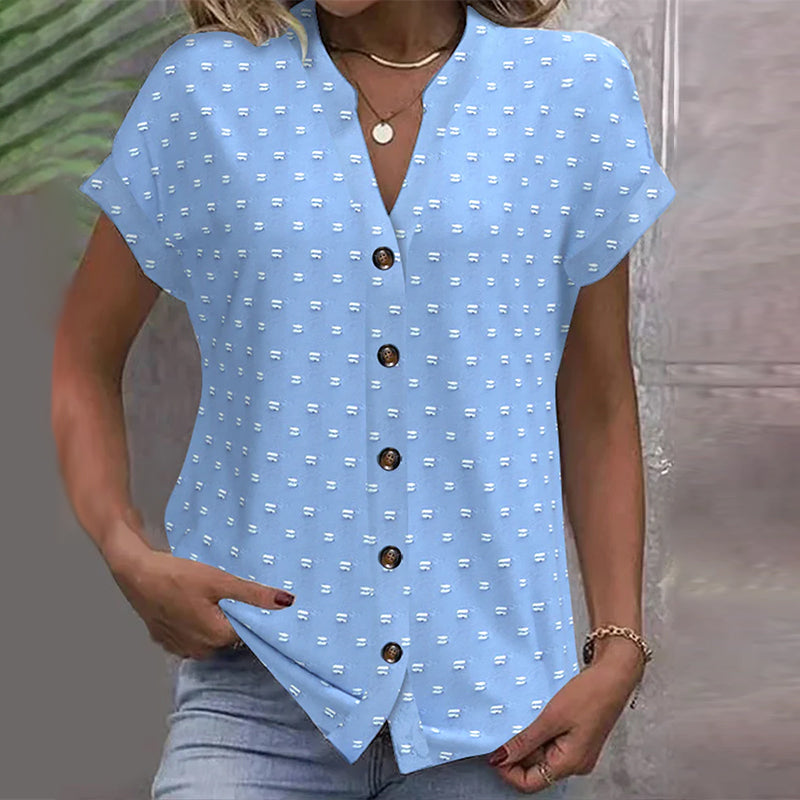Andrea's™ | Bluse Mit Drop Shoulder In Blau