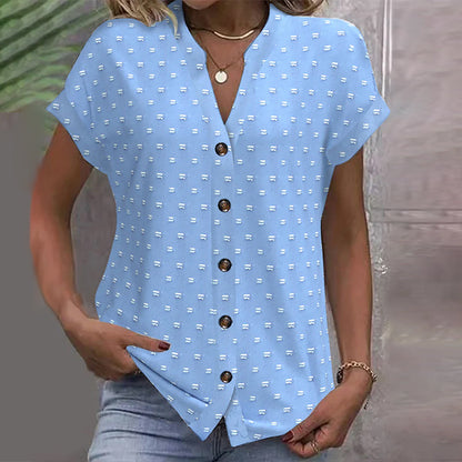 Andrea's™ | Bluse Mit Drop Shoulder In Blau