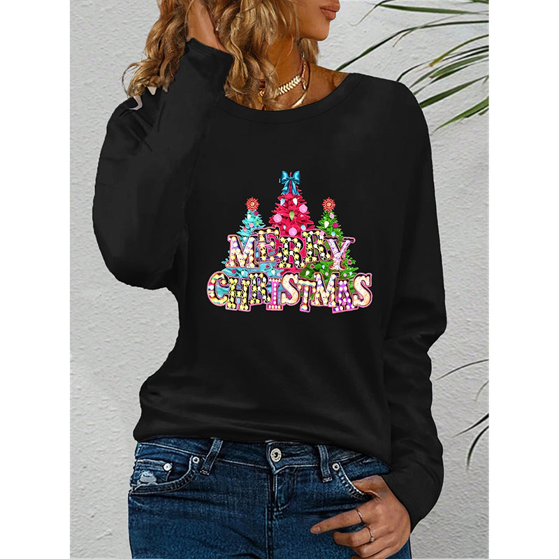 Andrea’s™ | Frohe Weihnachten Schwarze Pullover