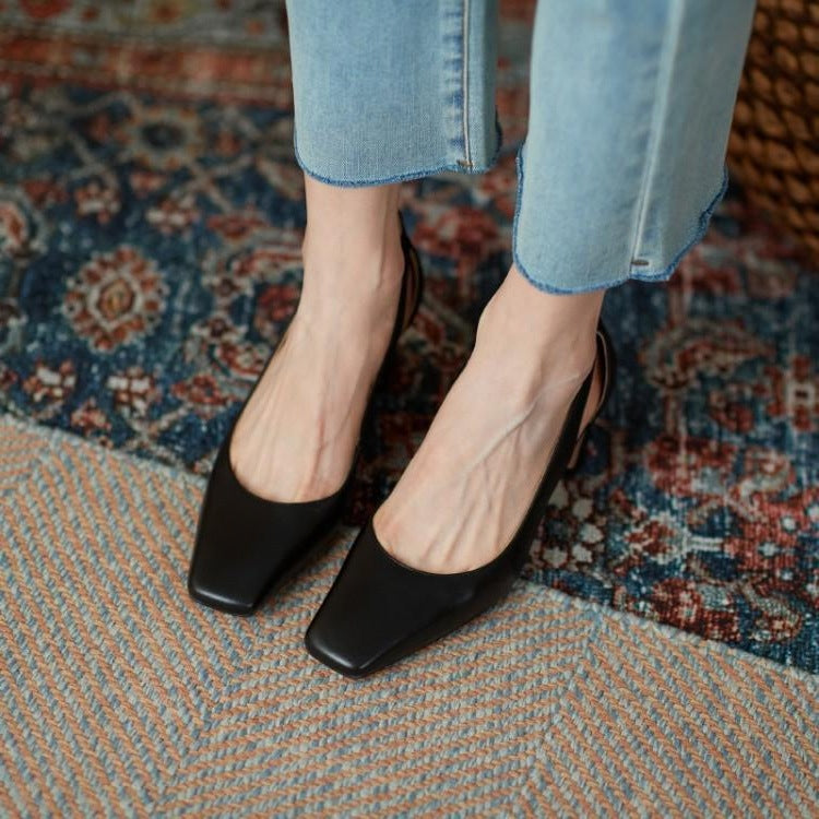 Elegante Pumps mit Blockabsatz von Andrea Serena