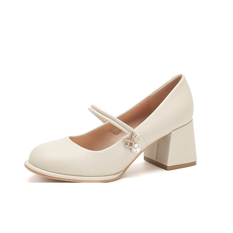 Elegante High Heels mit klobigem Absatz von Andrea Serena